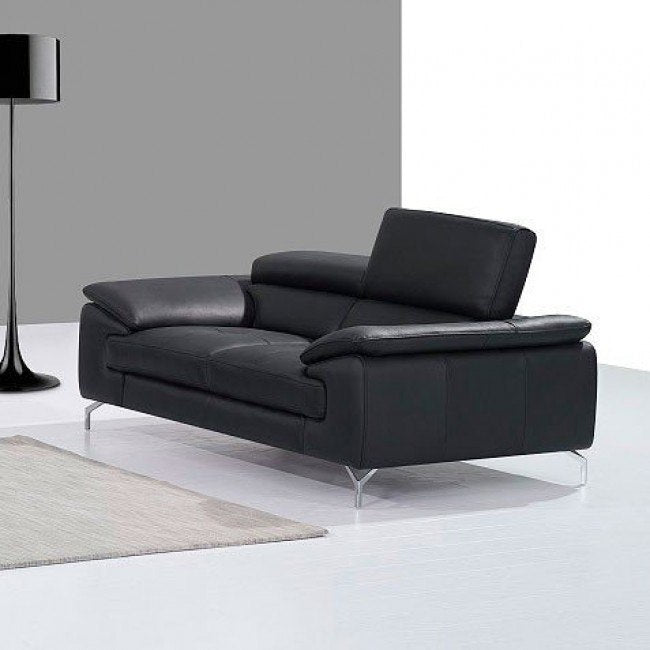 Black Premium Leather Sofa Set A973