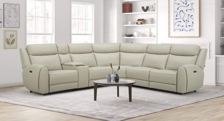 Cream Sectional 6217L