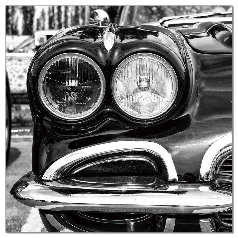 Classic Car Headlights Wall Art