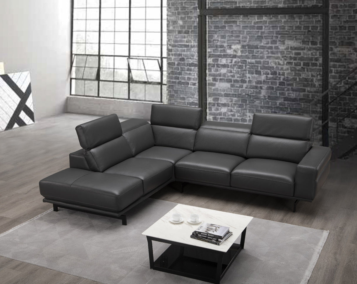 Davenport Leather Sectional