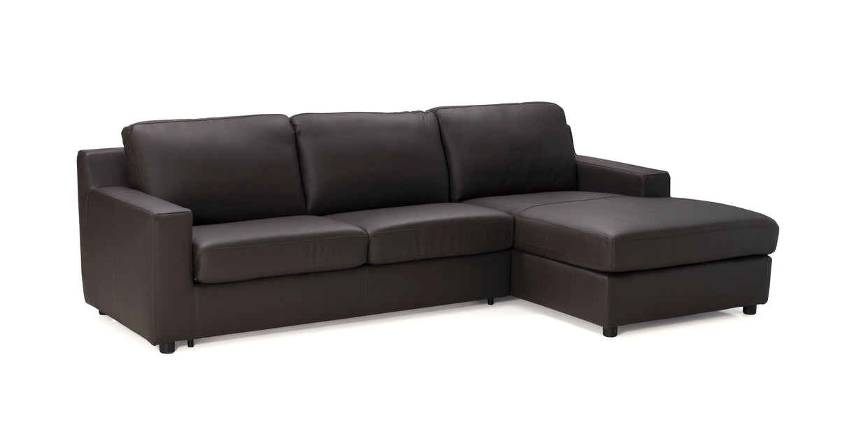 Taylor Premium Sectional Sleeper in Brown