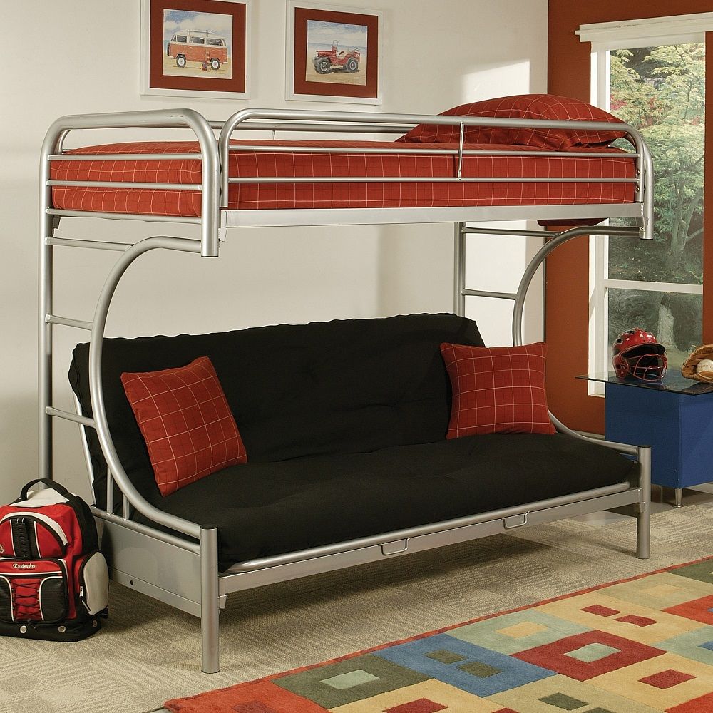 ACME - Eclipse Twin/Full/Futon Bunk Bed - 02091W-SI