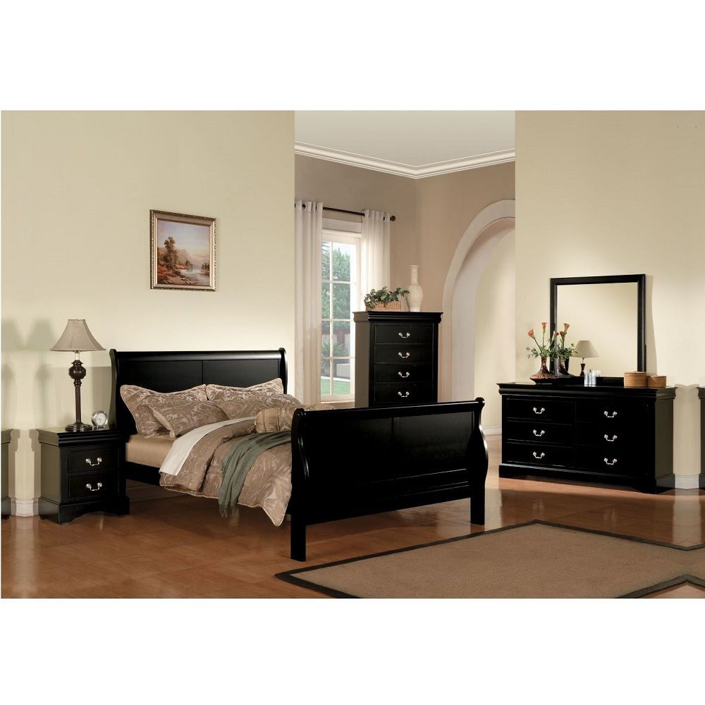 ACME - Louis Philippe III Queen Bed - 19500Q