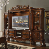 ACME -  Dresden Cherry Oak Entertainment Center - 91335