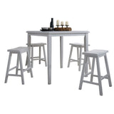 ACME White Gaucho Dining Counter Height Set - 07289
