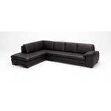 Brown Italian Leather Sectional