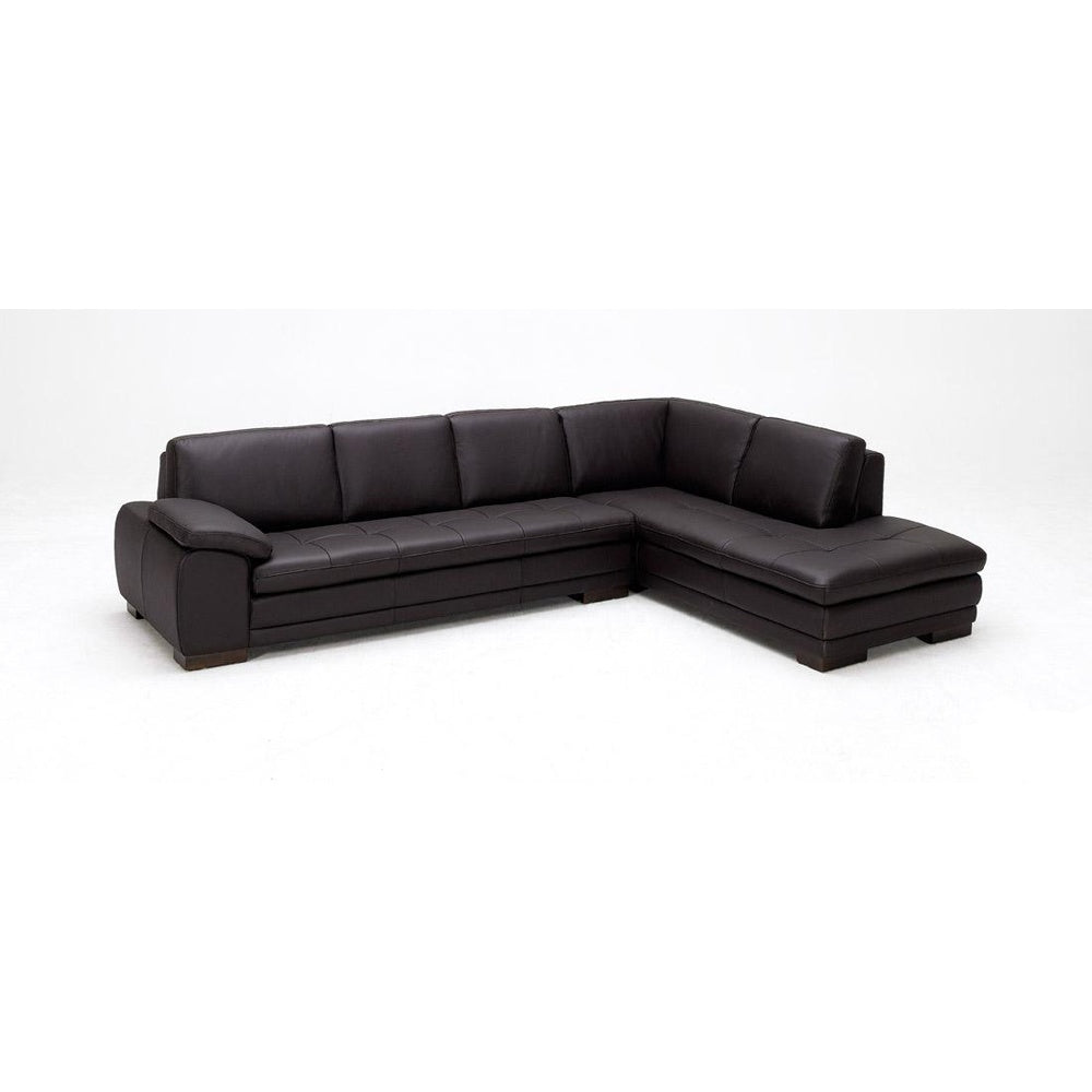 Brown Italian Leather Sectional