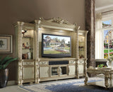 ACME - Gold Patina & Bone Vendome II Entertainment Center - 91310