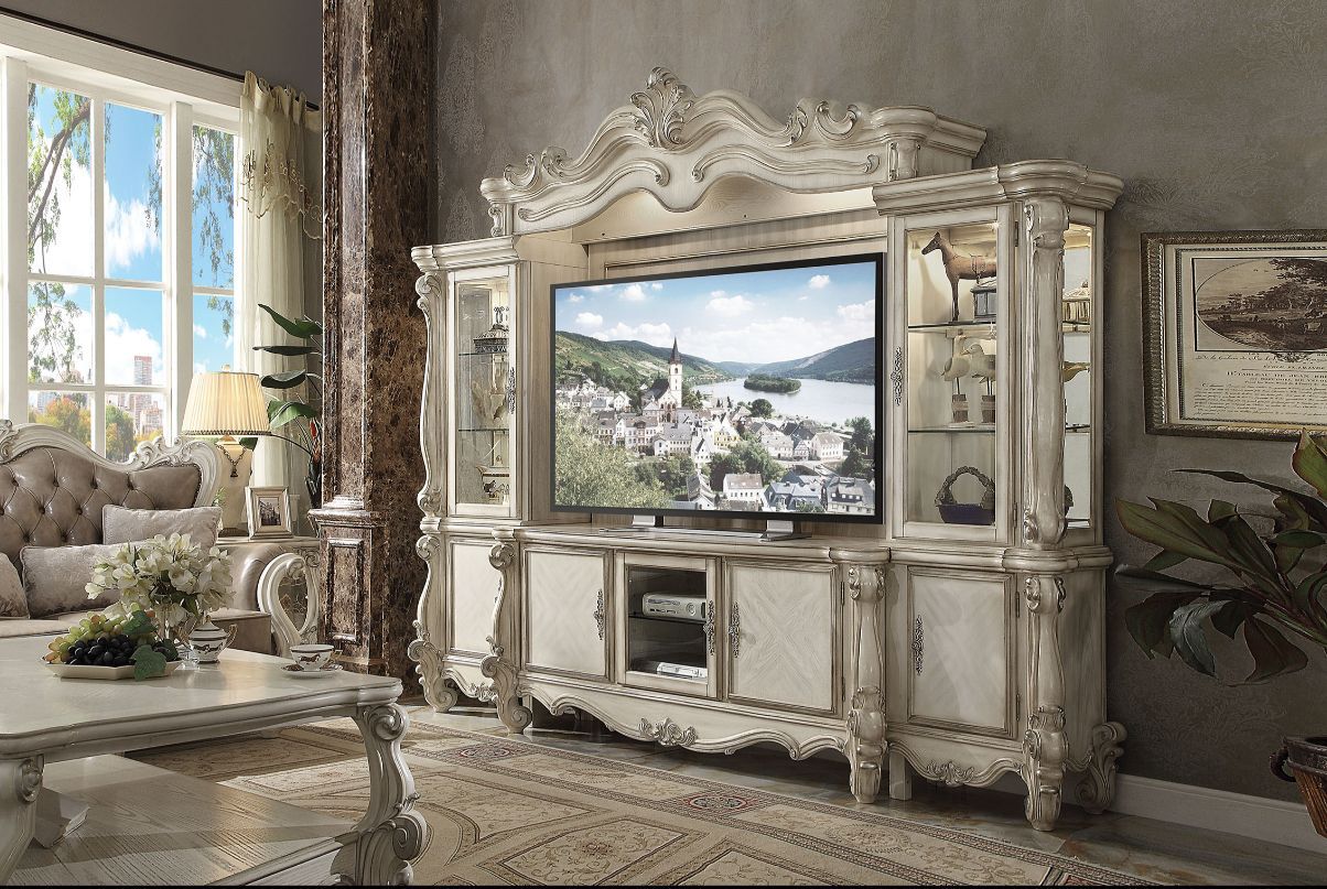 ACME Versailles  Bone White Entertainment Center - 91320