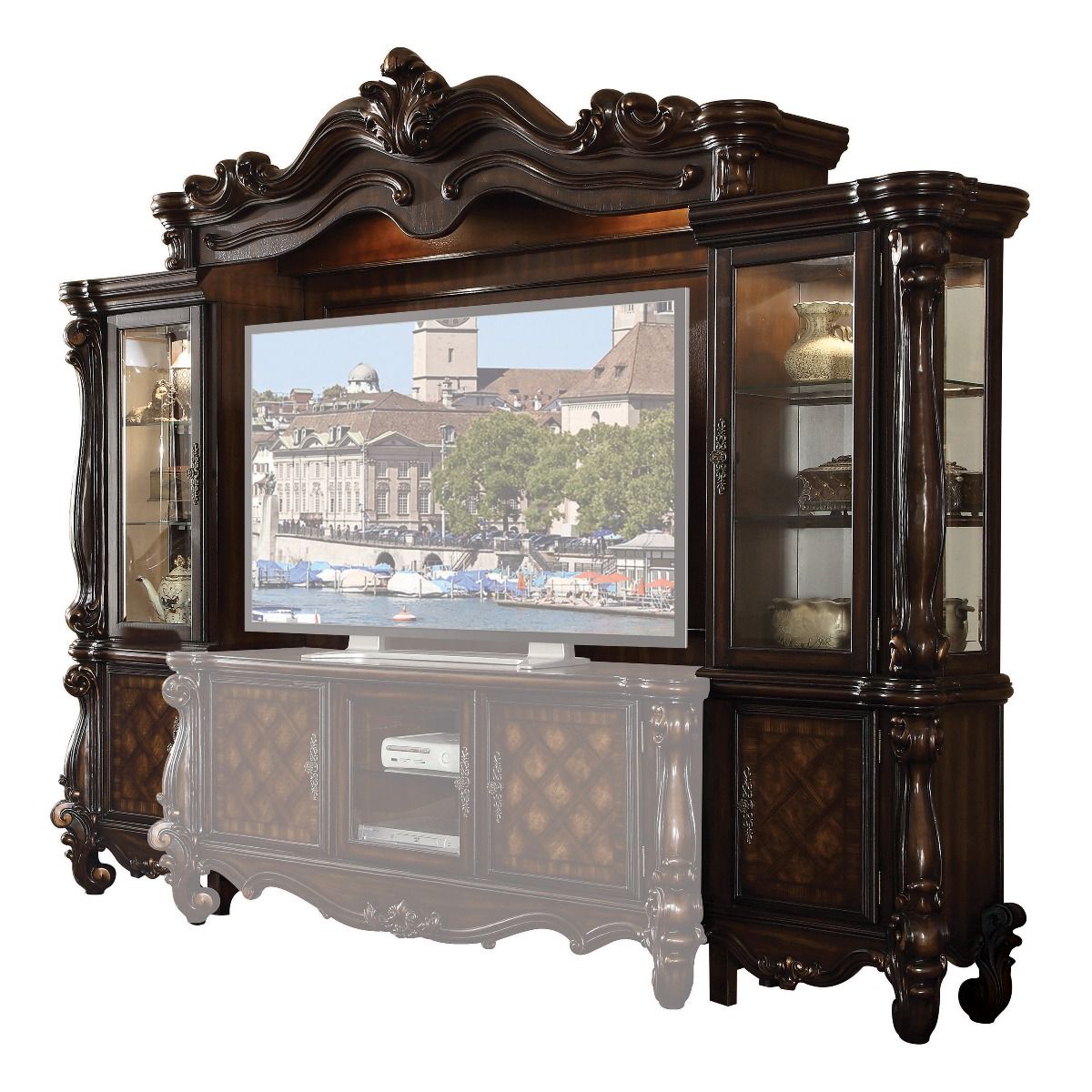 ACME Versailles Cherry Oak Entertainment Center - 91325