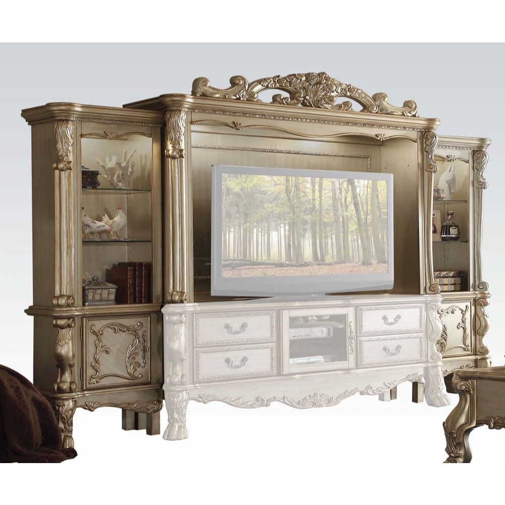 ACME - Dresden Gold Patina & Bone Entertainment Center - 91330