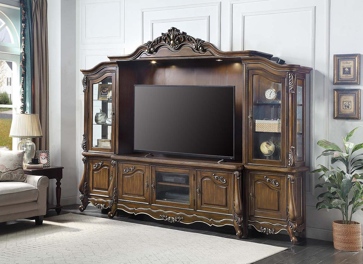 ACME Latisha Antique Oak Entertainment Center - LV01355