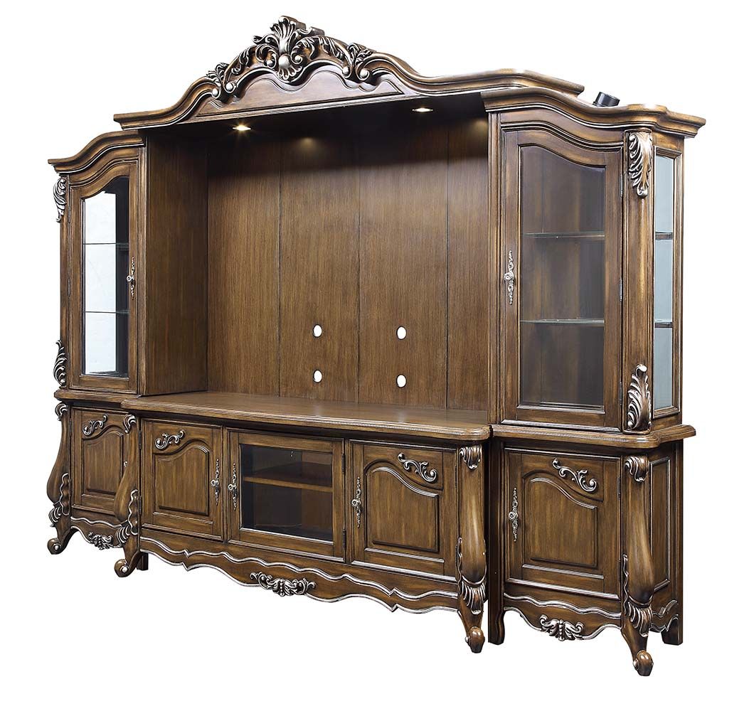 ACME Latisha Antique Oak Entertainment Center - LV01355