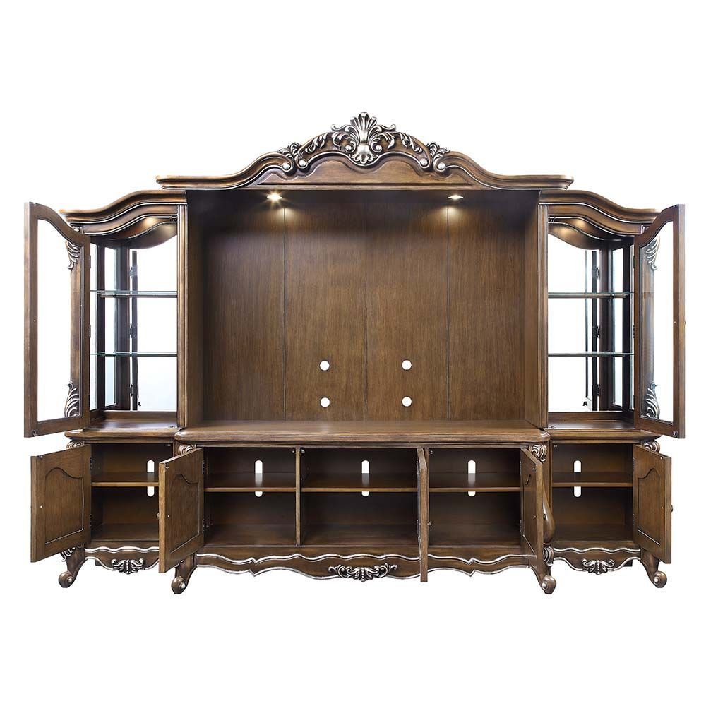 ACME Latisha Antique Oak Entertainment Center - LV01355
